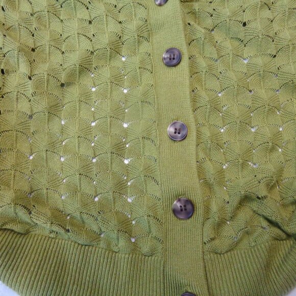 Jason Wu Size Medium Pointelle Cardigan - Picture 11 of 11